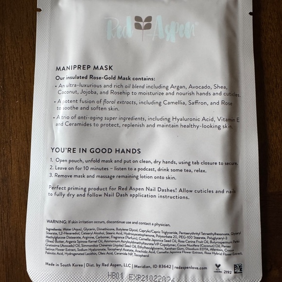 NEW - Red Aspen Mani & Pedi Prep Mask & Toe Separator Set - Picture 5 of 12